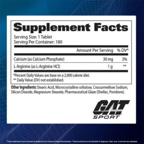 Gat sport l-arginine nutrition facts in bangladesh bd