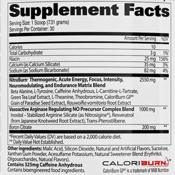 Gat sport nitraflex burn pre workout supplement facts in bangladesh bd